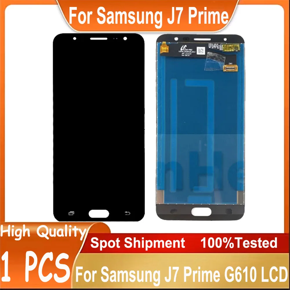 شاشة LCD لهاتف سامسونج J7 Prime مجموعة المحولات الرقمية لشاشة تعمل بلمس لشاشة LCD Samsung G610 G610M