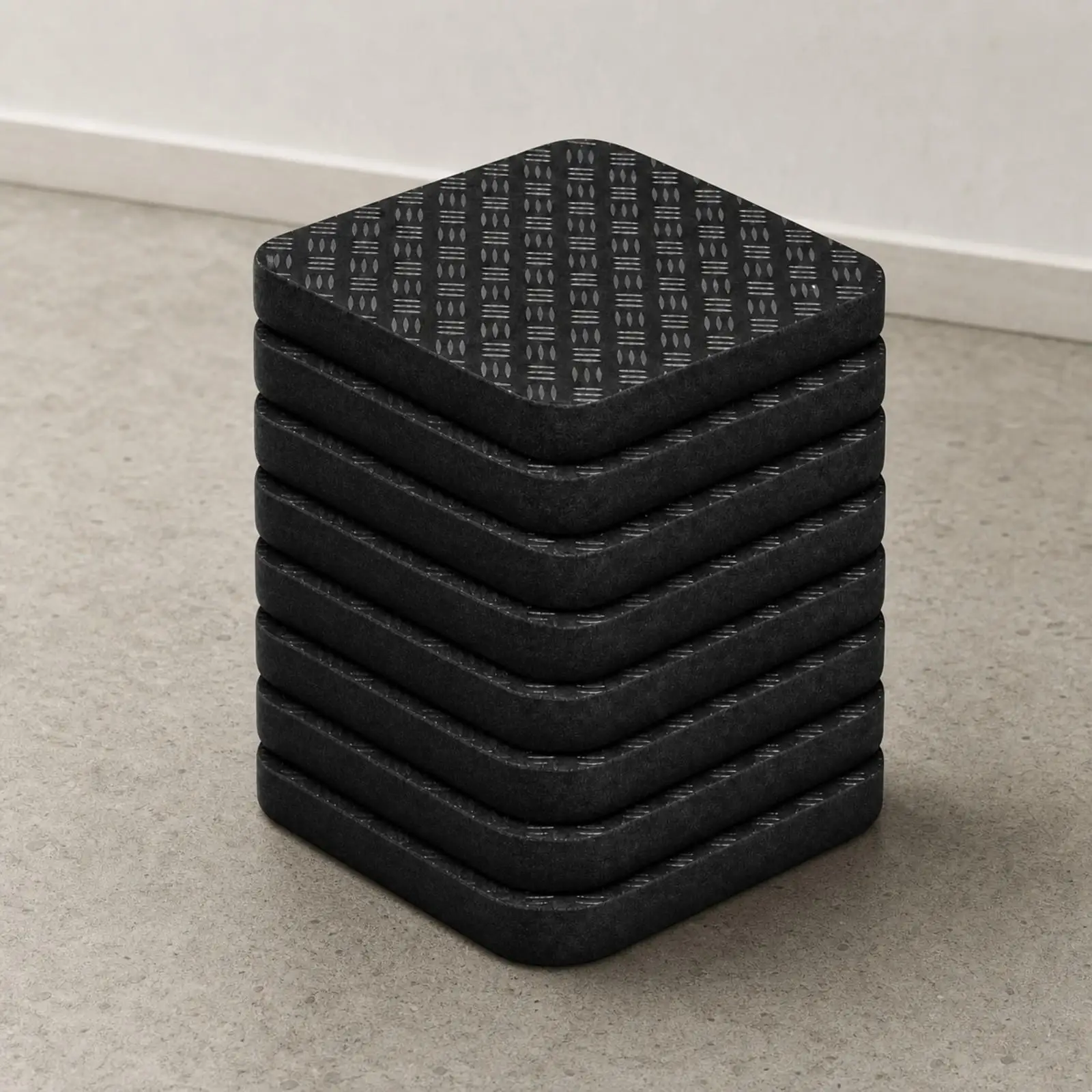 8 Pieces Silicone Equipment Protection Mat Vibration Reducing Treadmill Mat Flexible Exercise Bike Pad for Workout Area,