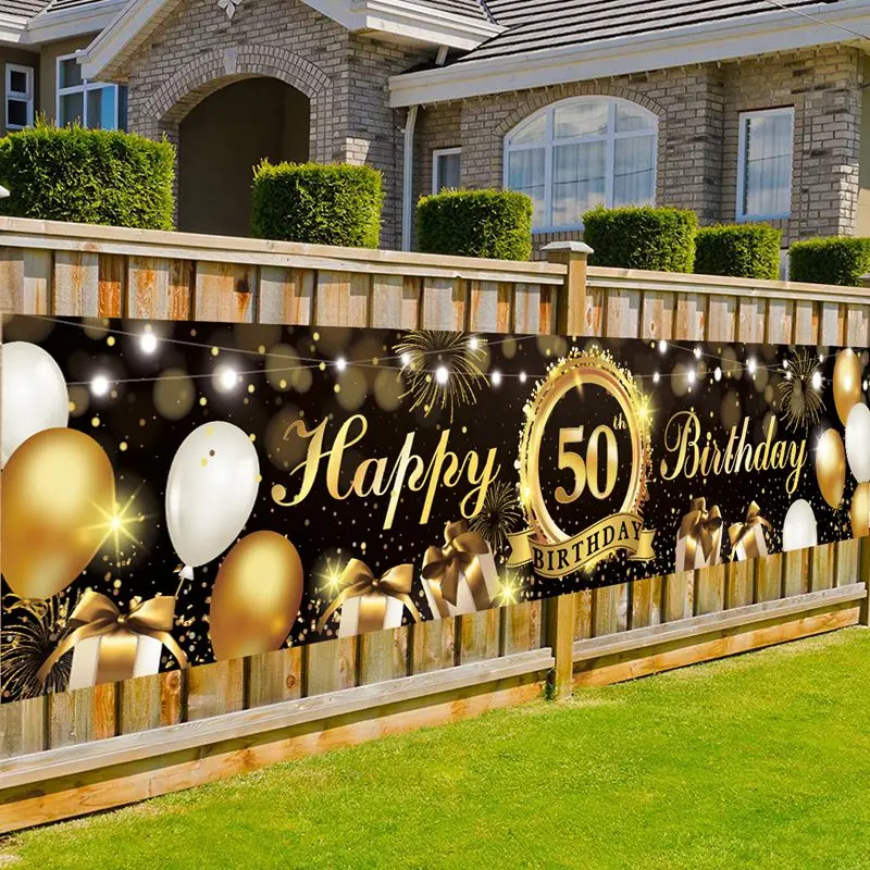 Happy Birthday Background 18 21 30 40 50 60 Birthday Party Decoration Birthday Banner Hanging Flag 30th Birthday Backdrop Decor