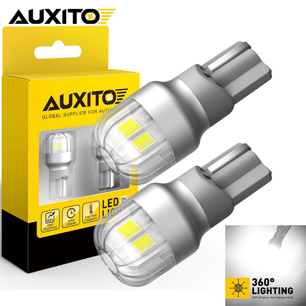 AUXITO 2Pcs T15 W16W Led Lamp Canbus No Error 912 921 T16 Led Back Revering Light  2000LM 6000K White for Mazda 2 3 6 CX5 CX3 VW