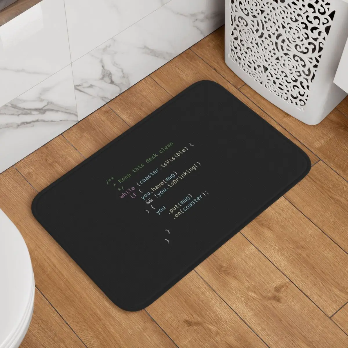 The Perfect Coaster For Programmers Doormat Kitchen Entrance Home Floor Mat Anti-slip Carpet Rug for Bathroom Footpad Mats