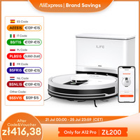 ILIFE A12 Pro Robot Vacuum and Mop Combo,LIDAR Navigation, self collection dust, 3000Pa suction, app/remote control