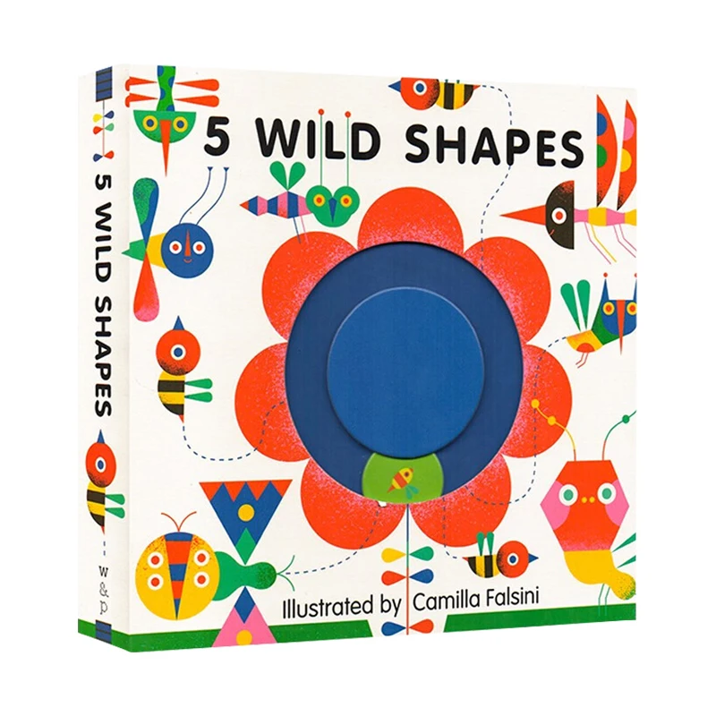 

5 Wild Shapes, Baby Children's books aged 1 2 3, English picture book 9780711240889