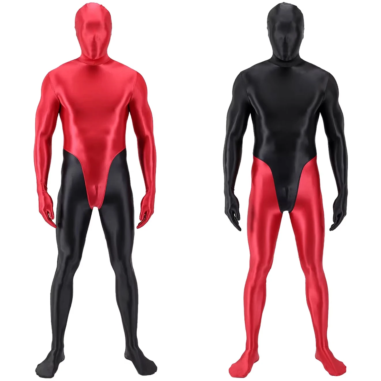 

Full Bodysuit Cosplay Red Black Superhero Costume 3D Printed Spandex Zentai Suits Adult Man Woman Outfits Halloween Costume