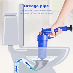 High Pressure Air Power Drain Blaster Gun Powerful Manual Sink Plunger Opener Cleaner Pump for Toilets Showers for Bathroom