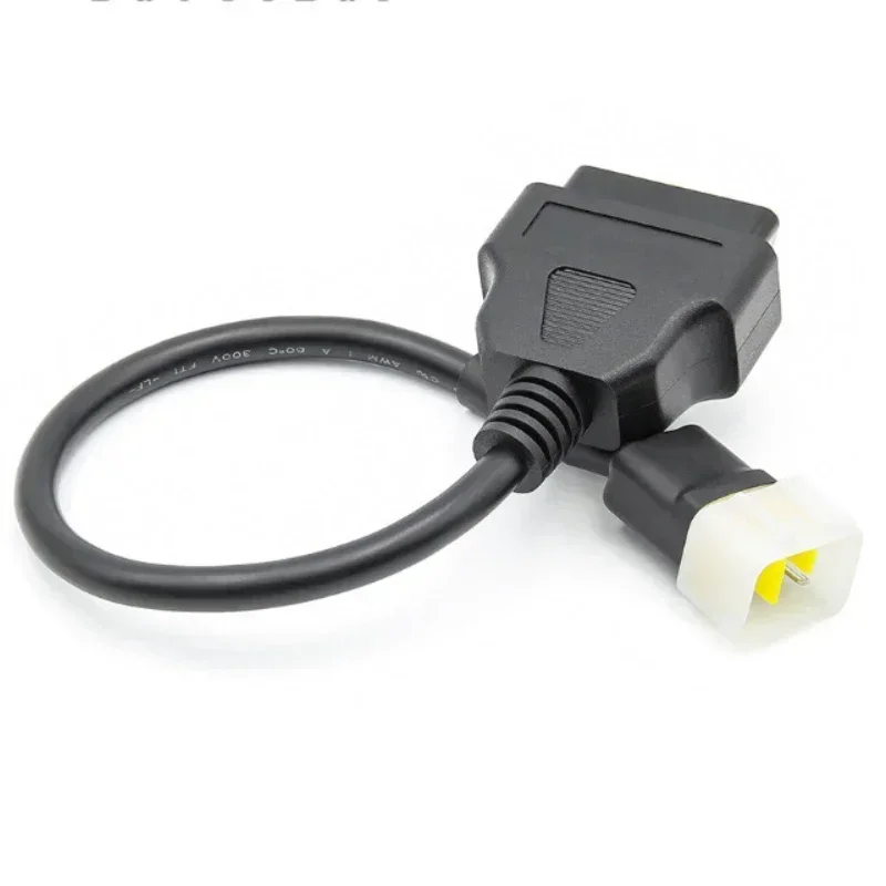 Nuevo Cable adaptador de Cable de diagnóstico Obd2 para motocicleta de 6 a 16 pines para línea de prueba Delphi Obd a 6 pines para línea de Cable de