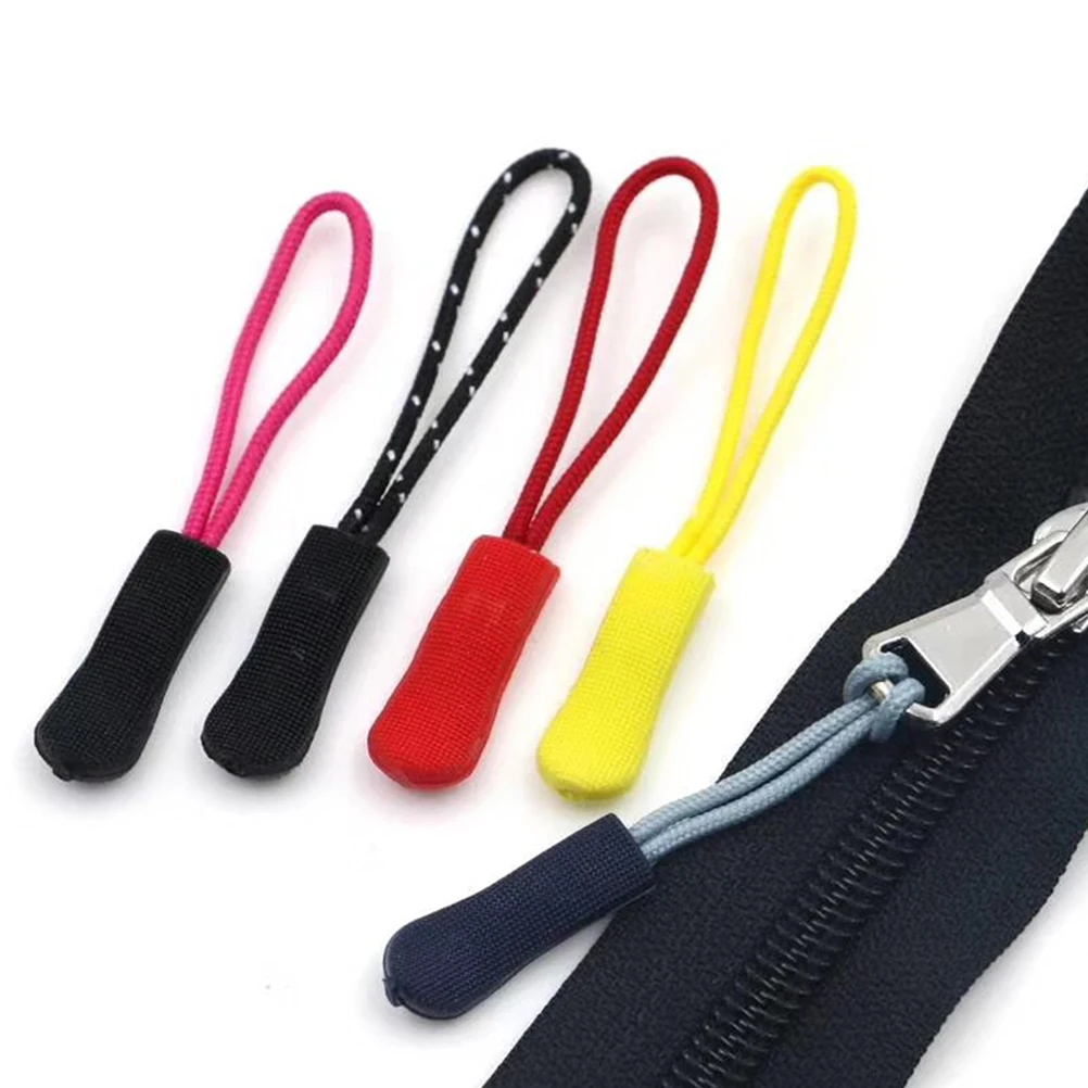 

100pcs Zipper Extension Pull Durable Non-Slip For Coat Bag Luggage Replacement Diy Sewing Accessory Multi-Function Zipper Head