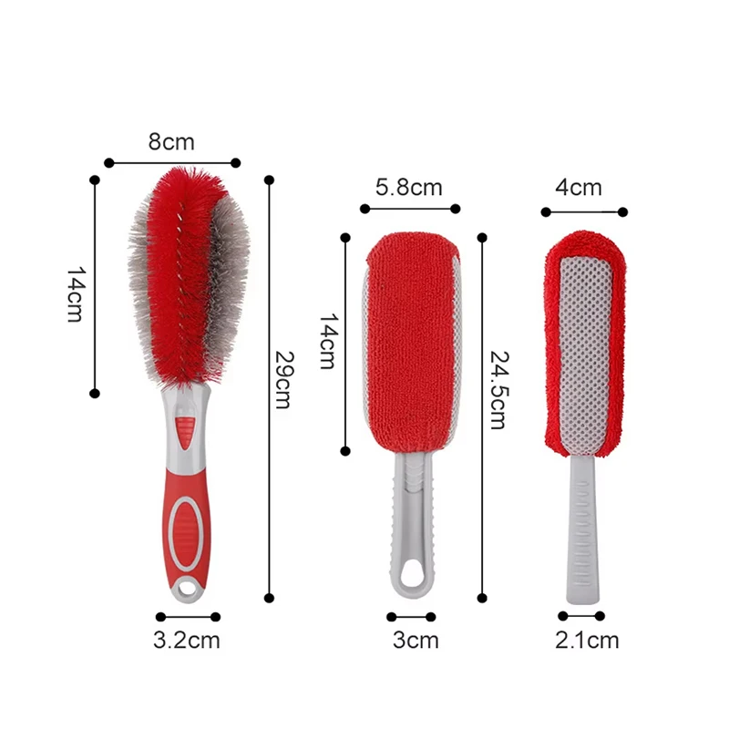 Car Wheel Brush Tyre Cleaning Sponge Brush Non-Slip Soft Rubber Handle Good Abrasion Resistance Car Cleaning Tools