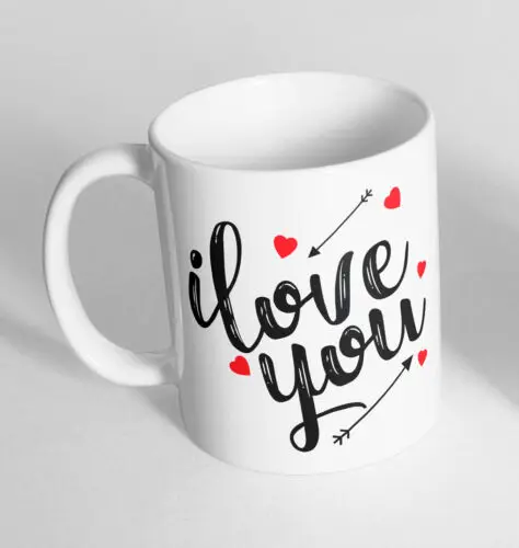 

Керамическая необычная кружка с принтом I Love You, забавный подарок, кофе, чай, 133