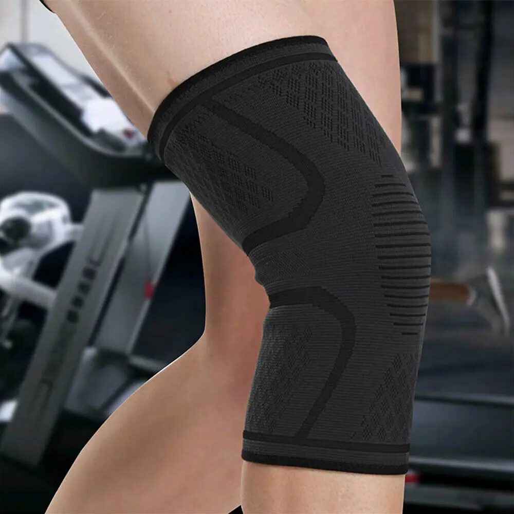 Gute Nylon Polyester Kompression Knie polster Ärmel 5 Farben elastische Knies tütze Knie wickels tütze Basketball Volleyball