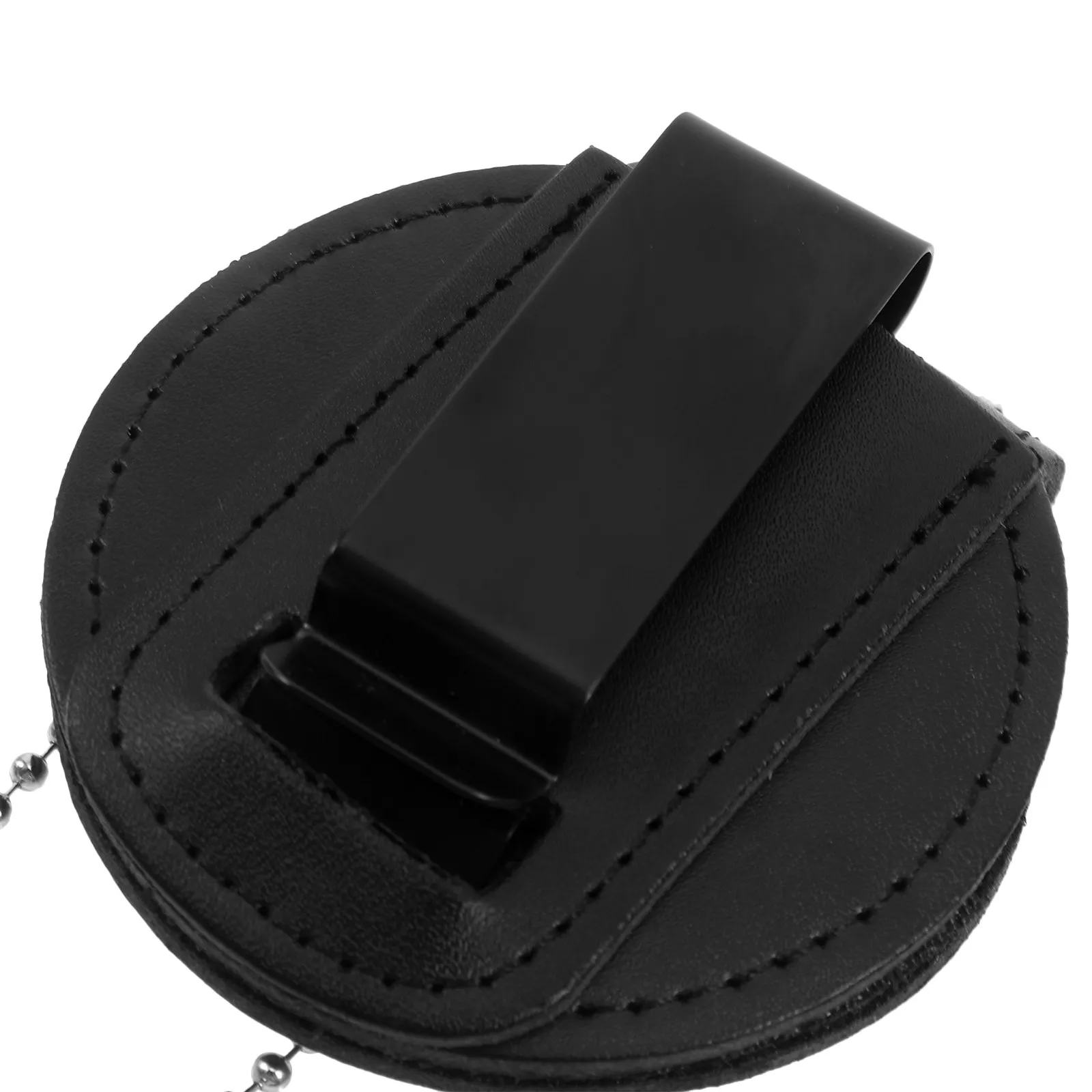 Universal Police Badge Holder With Chain Id Cards And Badge Clip Security Guard For Law Enforcement Officer Belt Uniform Clip
