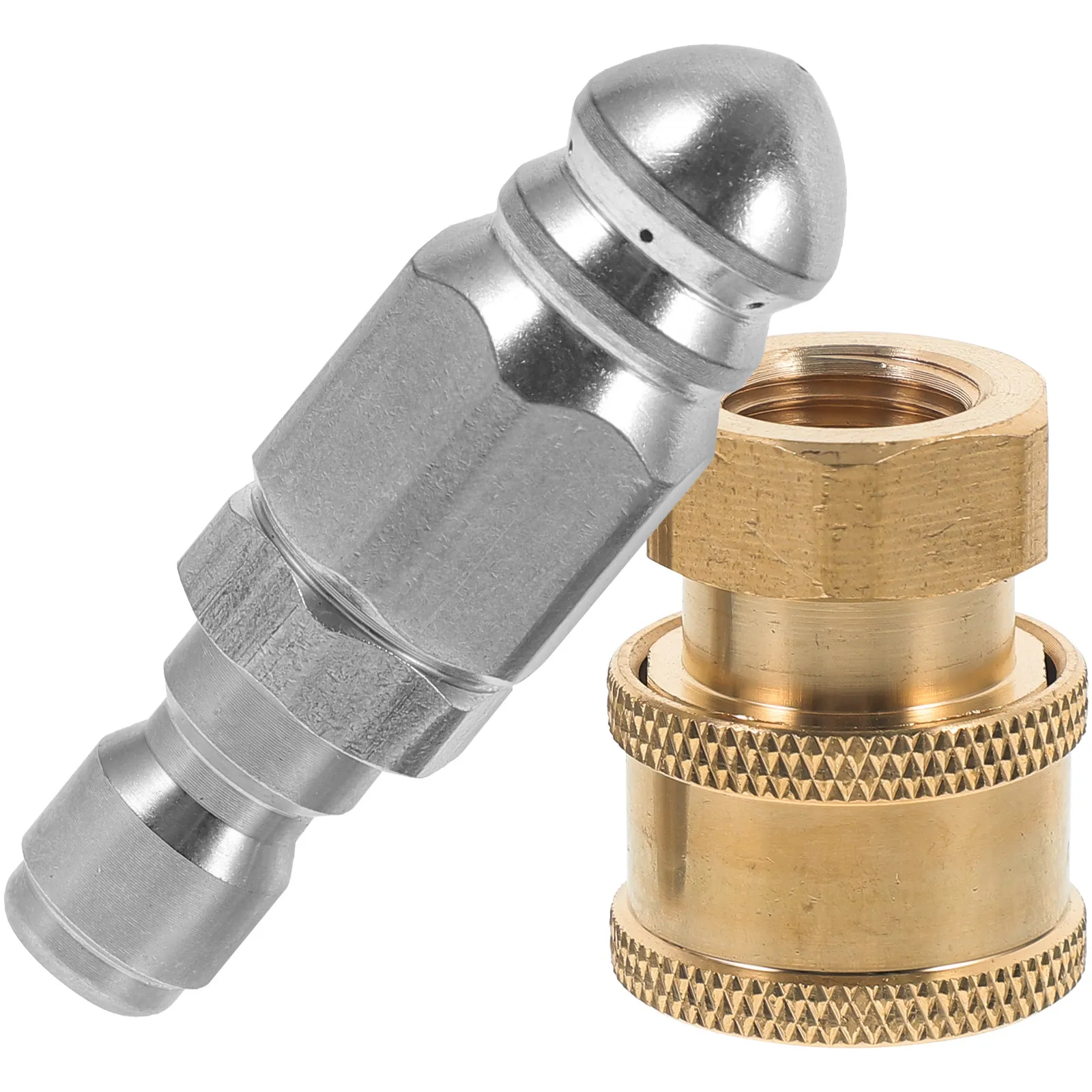 

1Set Garden Hose High Pressure Nozzle Stainless Steel Adjustable Sprayer Head for Effective Outdoor Cleaning Garden Accessory