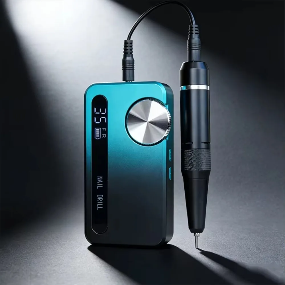 Nails Professional, Electric Nail File with LCD Screen & Long-Lasting Battery, Quiet, Portable, High RPM for Home & Salon Use