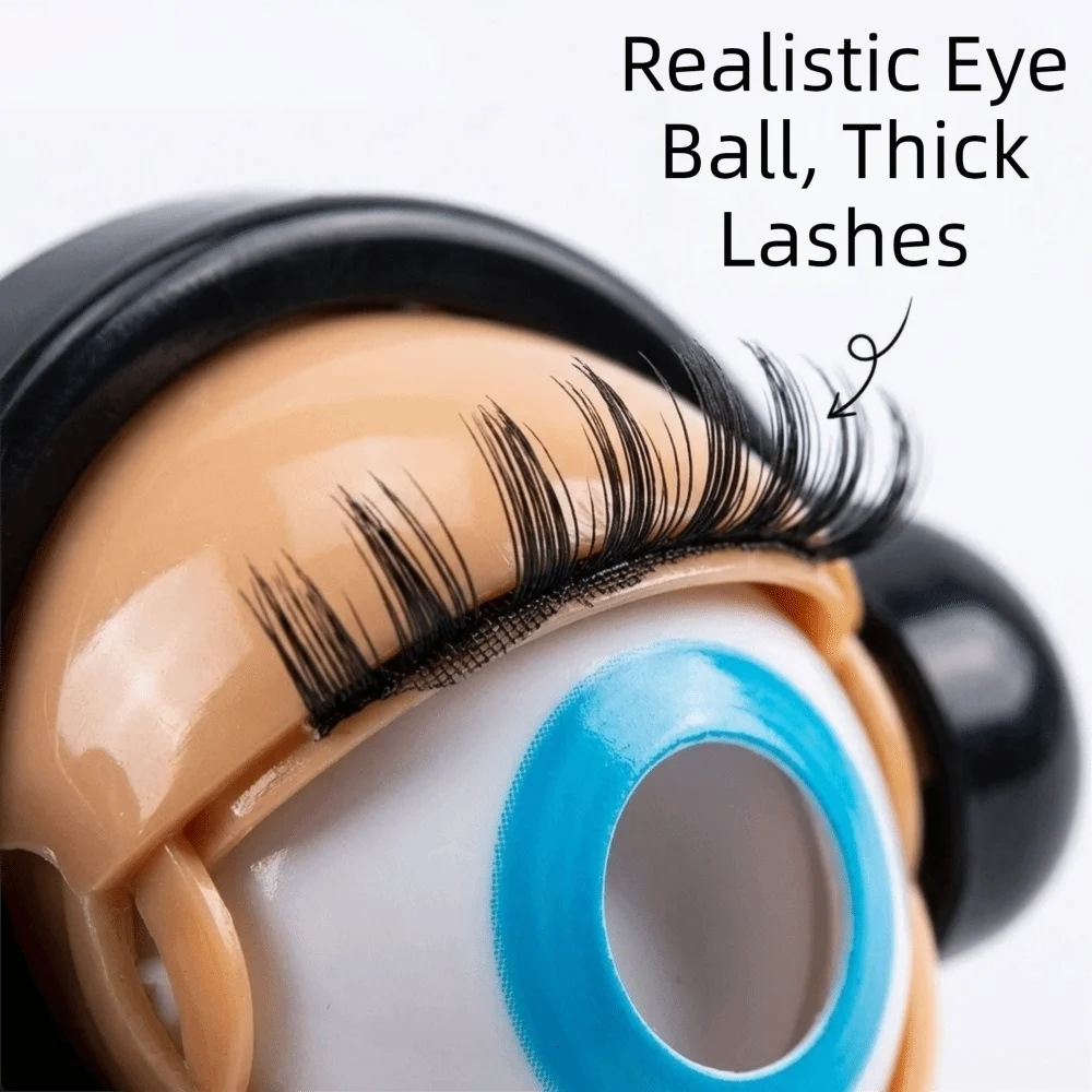 Pull String Funny Glasses With eyelashes Party Decor Crazy Eyes Props Plastic Material Christmas Party Novelty Glasses