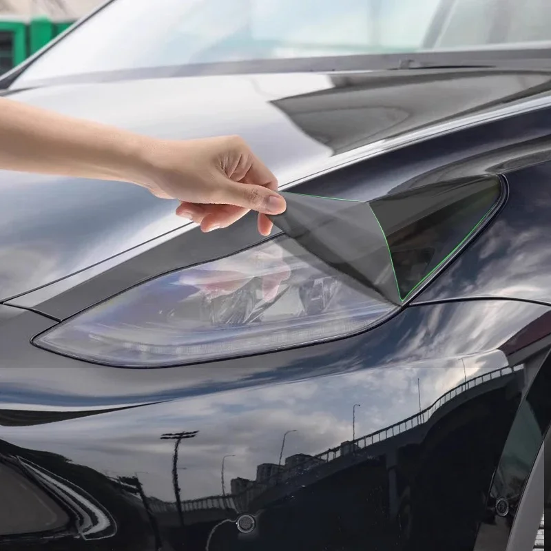 

For Tesla Model Y 2019-2024 TPU Blackened Headlight Taillight Protective Film Model 3 Highland Lamp Black Color Changing Films