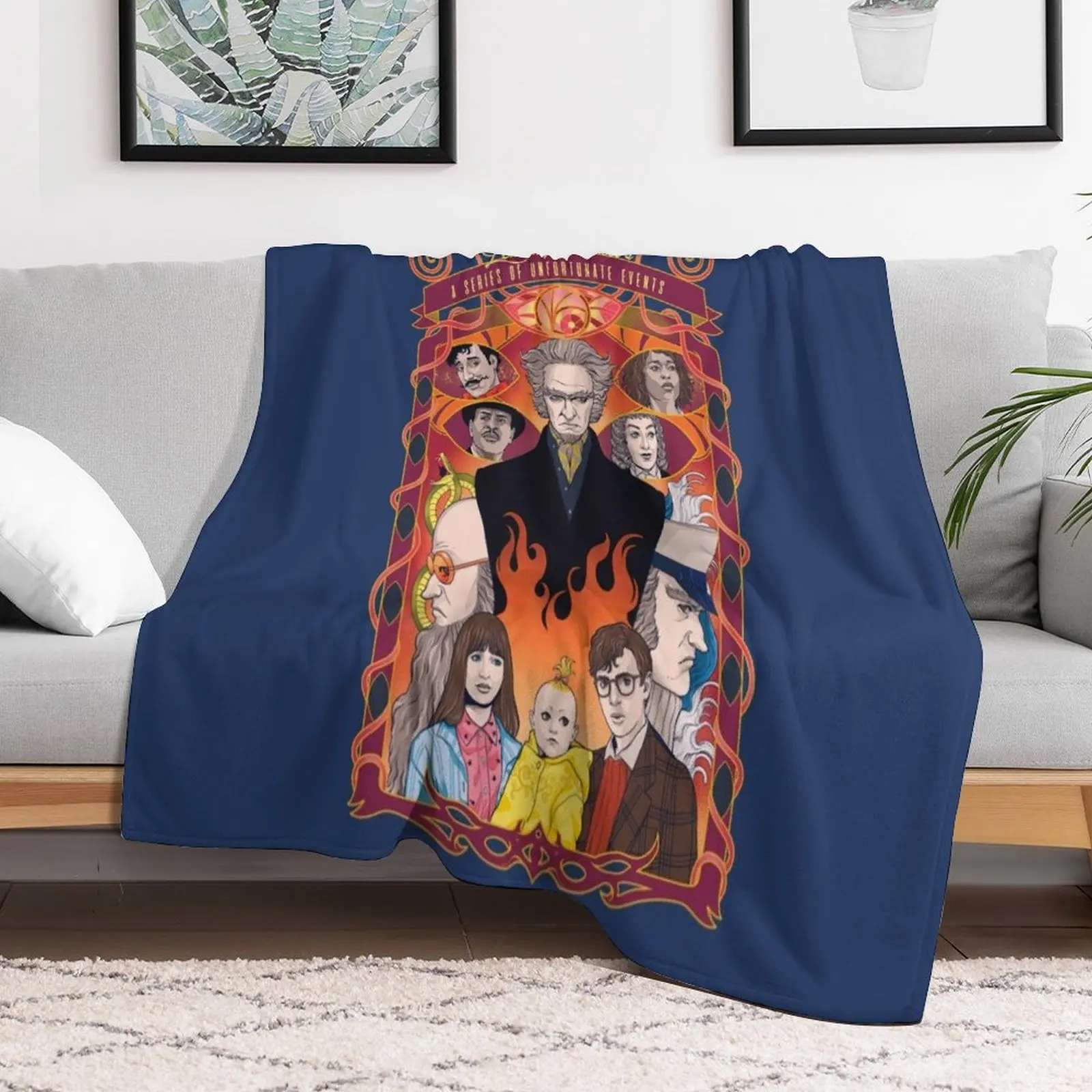 

A Series of Unfortunate Events Throw Blanket christmas gifts Decorative Sofa bed plaid Hairys Blankets