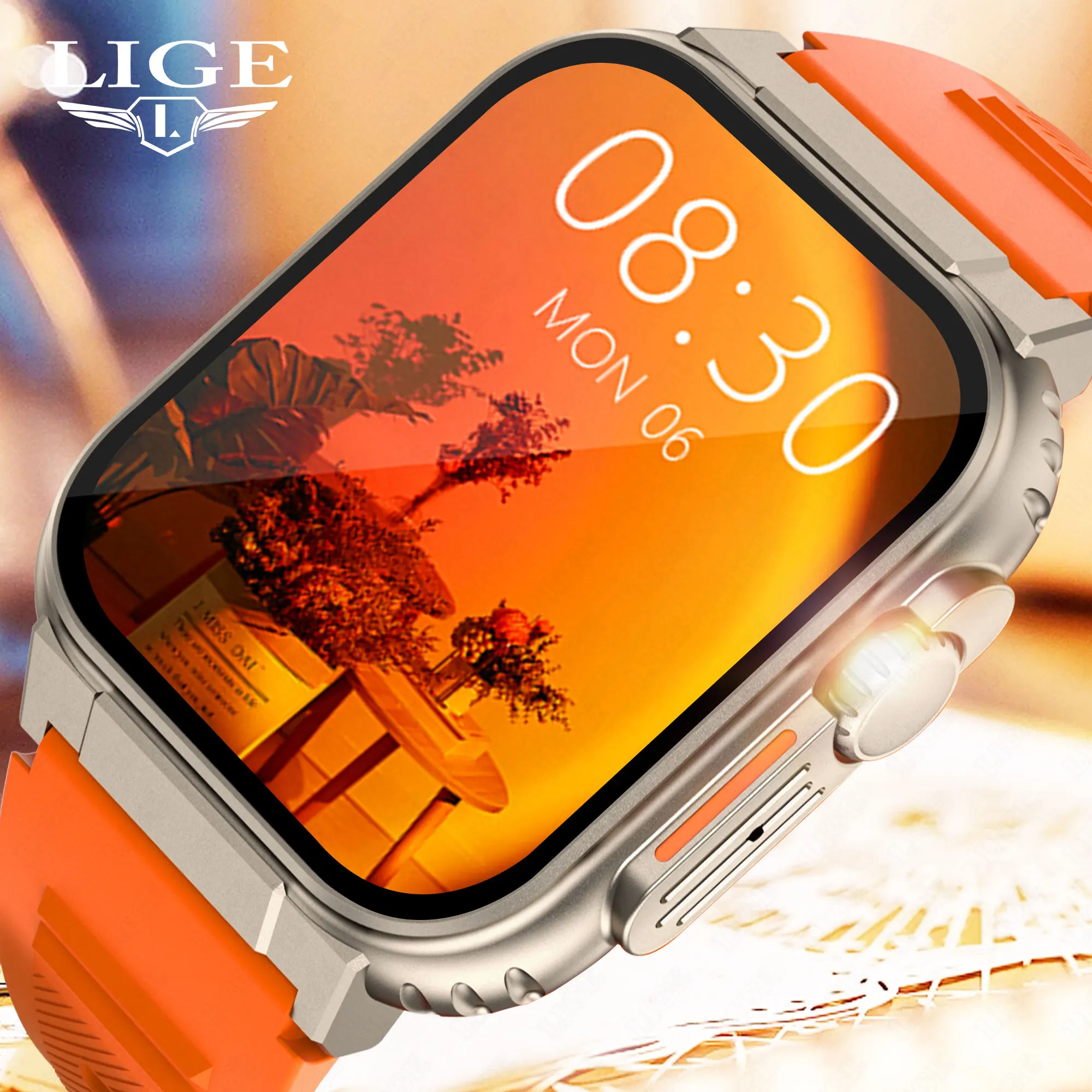 LIGE Sport Smart Watch For Men Women 1.96