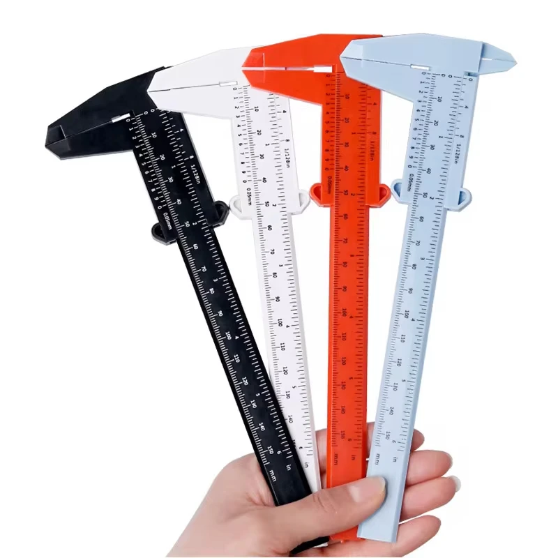 0-150mm Vernier Calipers Double Rule Scale Plastic Ruler For Jewelry Measurement School Student Measuring Tools Hand Tool