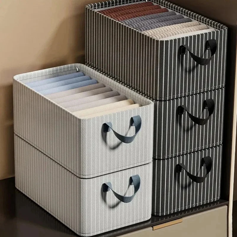 

Folding Metal Frame Clothes Storage Box Large Capacity Pants Storage Box-AA68