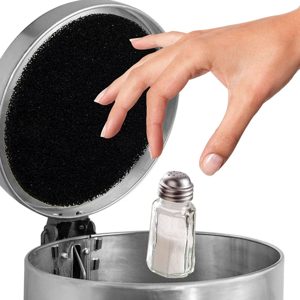 

12pcs Charcoal For Garbage Can Carbon Replacement Filter Absorbs Odors Compost Bin Trash Can Filter Kitchen Use