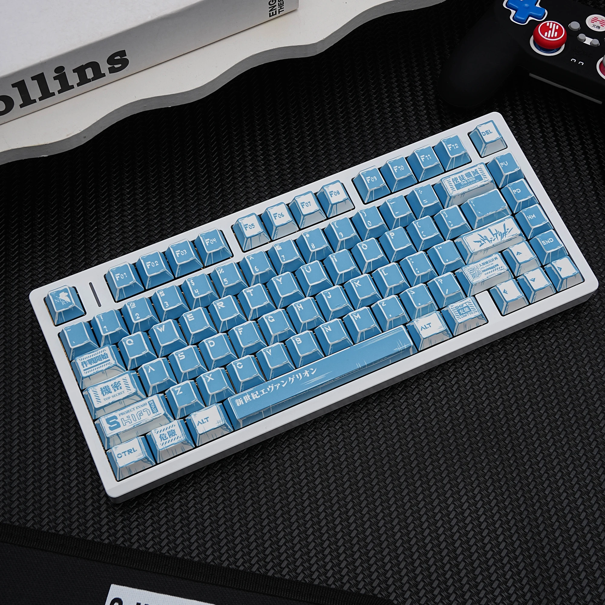 

EVA00 Колпачки для клавиш в стиле комиксов, русские, корейские, немецкие, французские, испанские, Abnt2 PBT Cherry Dye Sub Keycap для игровой механической клавиатуры