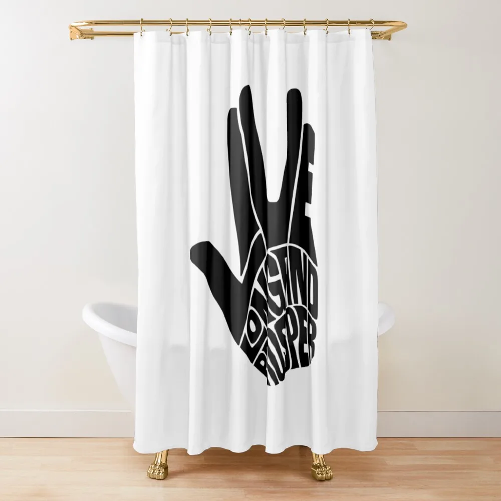 

Star Trek Live Long and Prosper Shower Curtain Waterproof Fabric Shower Anime Shower Sets For Bathroom Curtain