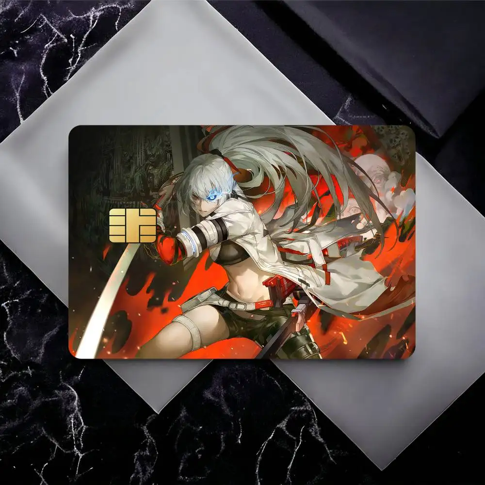 Game Punishing Gray Raven Credit Card Skin Stickers for Bank Card Bus Metro Card Sticker Waterproof Gift