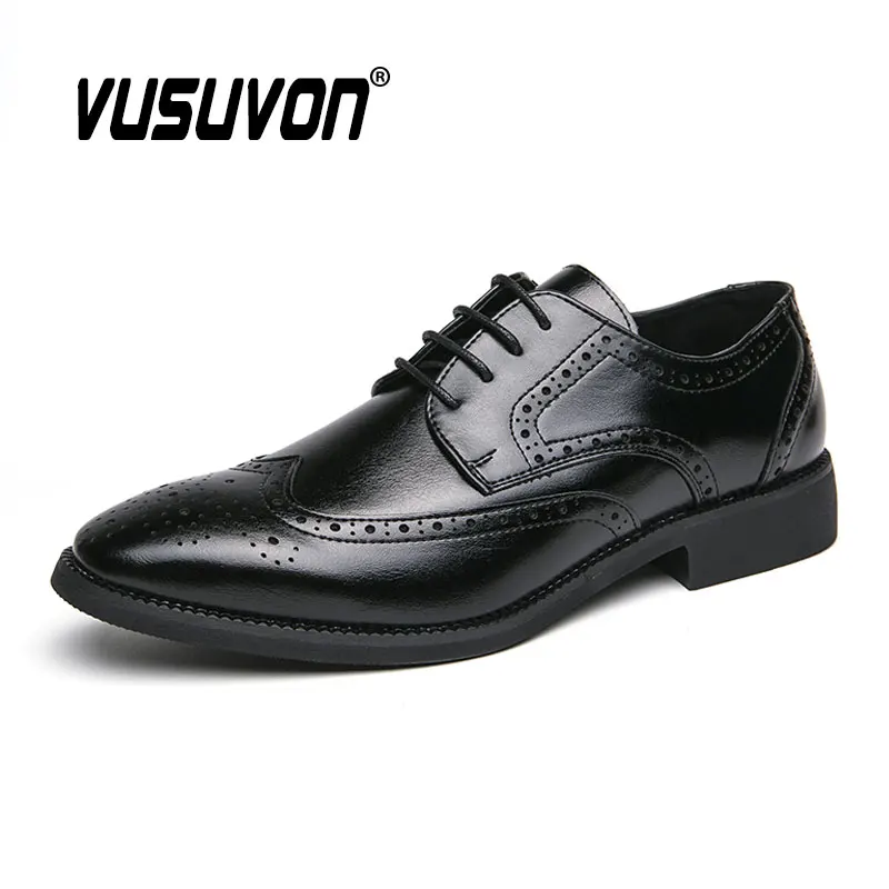 Men Derby Shoes Split Leather 38-46 Size Boys Breathable Loafers Black Soft Outdoor Casual Summer Fashion Mules Dress Flats