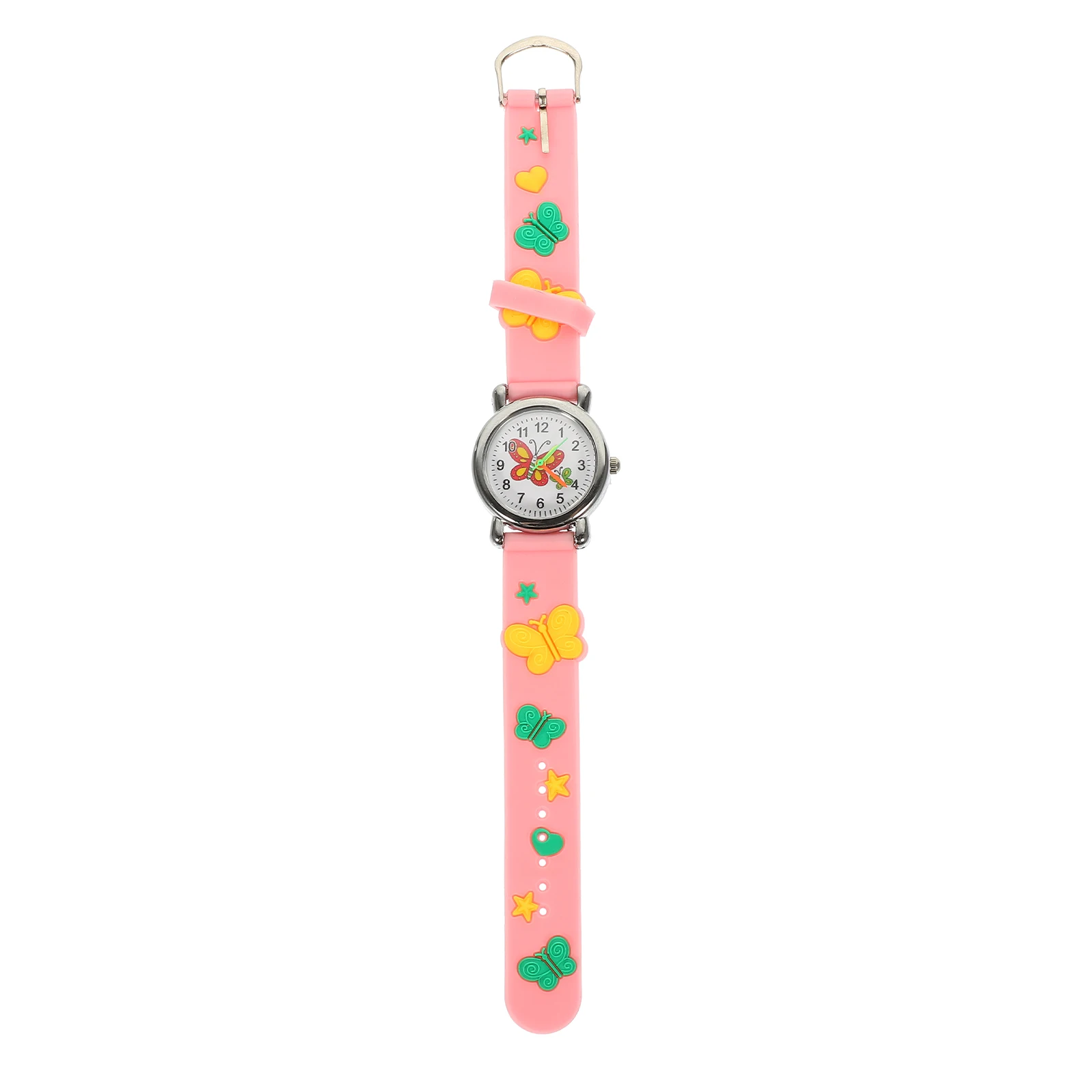 

Butterfly Pattern Watch Bright Wrist for Kids Practical Portable Glass