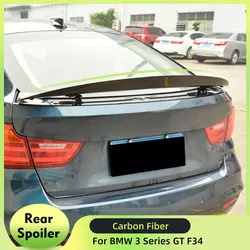 Carbon Fiber / FRP Rear Trunk Boot Wing Spoiler Wing Lip for BMW 3 Series GT F34 Gran Coupe 2014 - 2017 Rear Trunk Spoiler