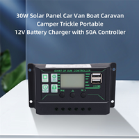 Surprised! 30W Solar Panel Car Van Boat Caravan Camper Trickle Portable 12V Battery Charger with 100A Controller