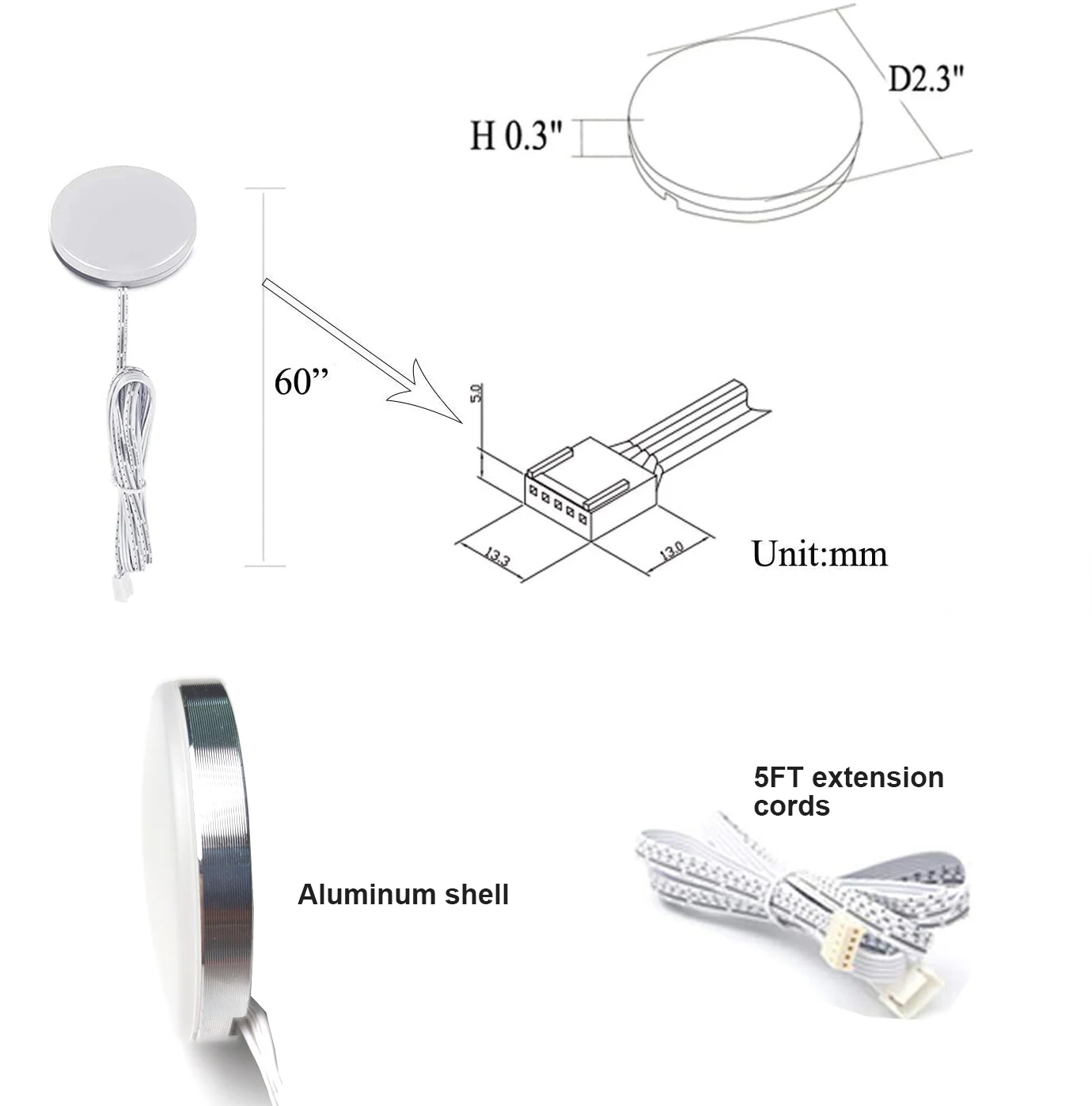 Tuya Wifi + pilot na podczerwień pod szafką LED Light CCT Light ciepła + biała podwójna temperatura barwowa do oświetlenia szafy kuchennej