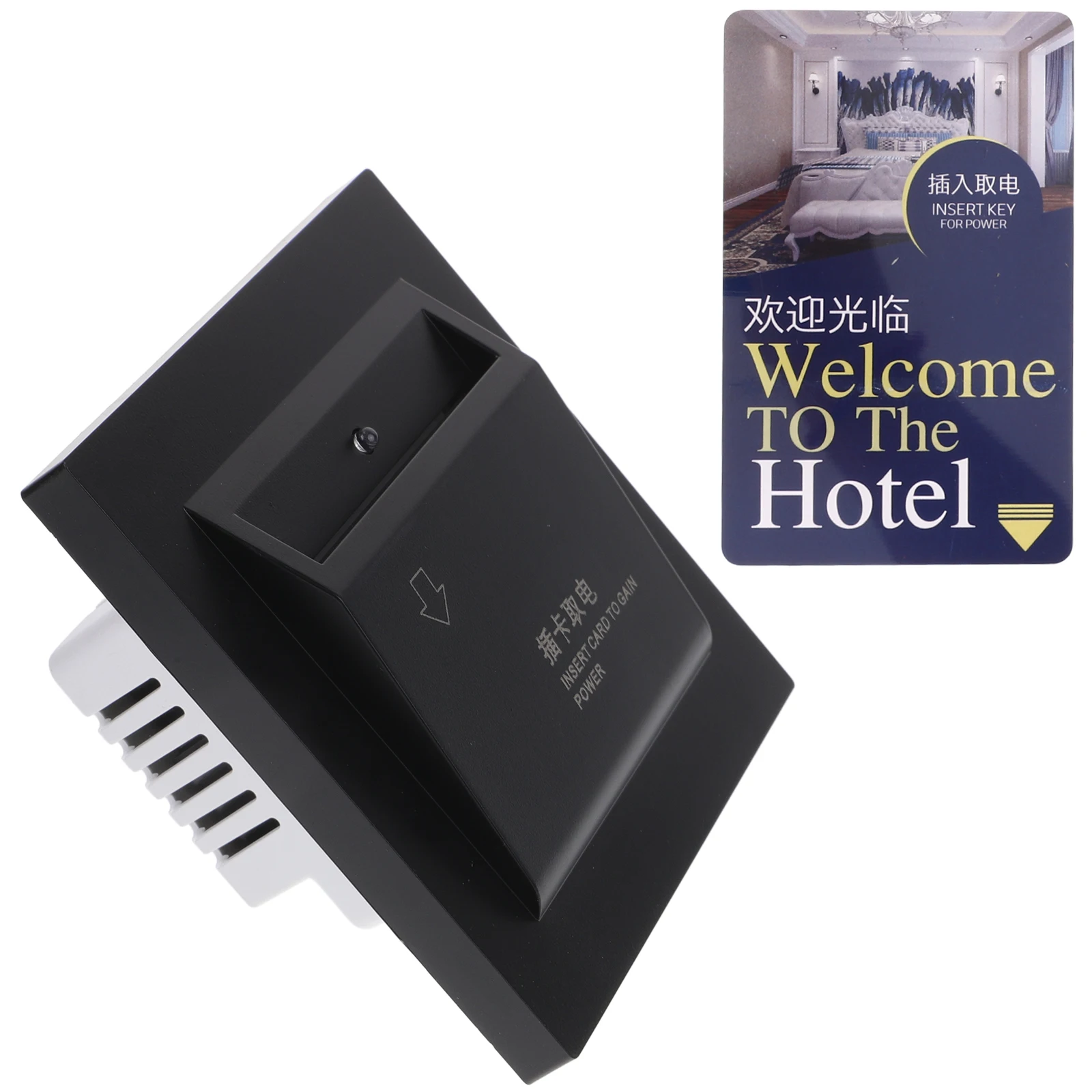 

Panel 40A Switch Golden Color Electricity Recognition Energy Saving Time Delay Room Supply