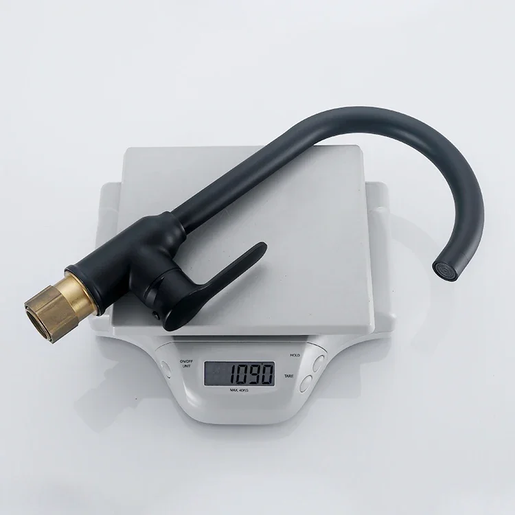 Black Kitchen Faucet Deck Mounted Mixer Tap 360 Degree Rotation Stream Sprayer Kitchen Sink Hot Cold Taps Cold Sink Tap