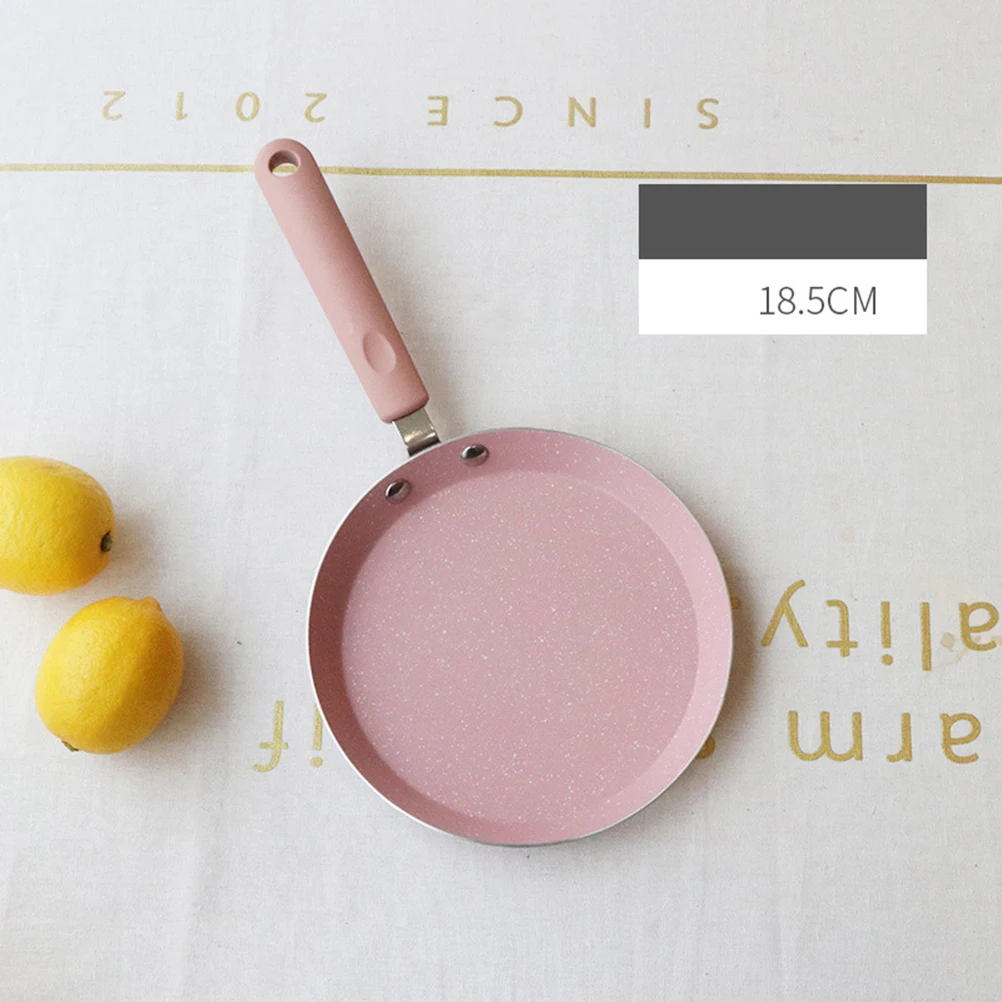 

10 Inch Pink Aluminum Non-Stick Frying Pan Practical Kitchen Gadget For Home Restaurant Omelette Pancake Pan For