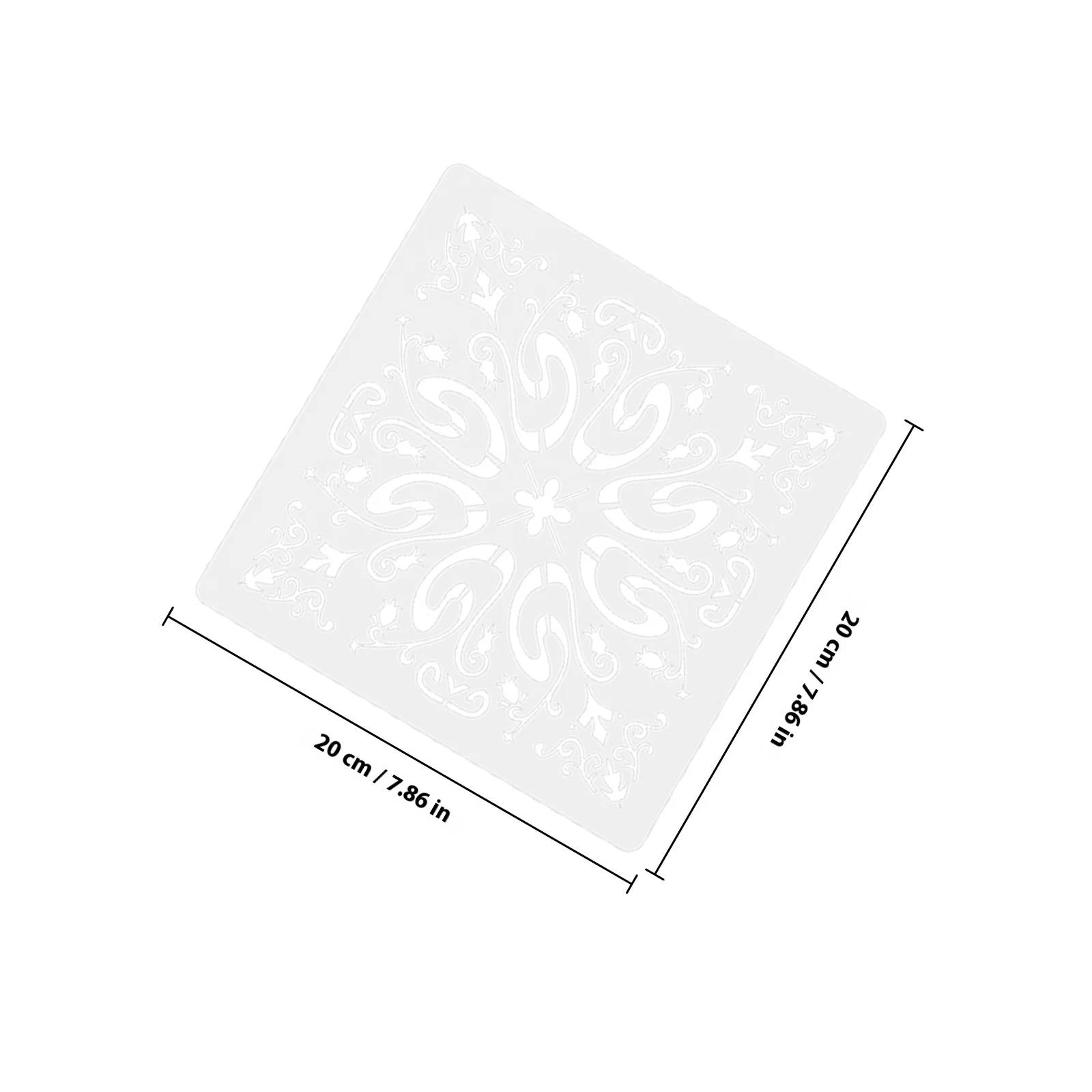 7 pezzi di stencil per pittura durevoli, modelli di fiori, elementi Mandala fai da te, materiali artistici decorativi per artigianato