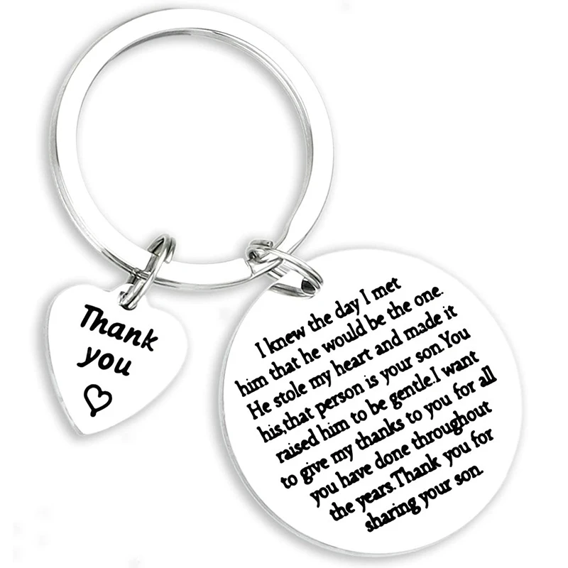 To My Father in Law Keychain Gift Thank You for Sharing Your Son Father in Law Father of Groom Gift from Bride