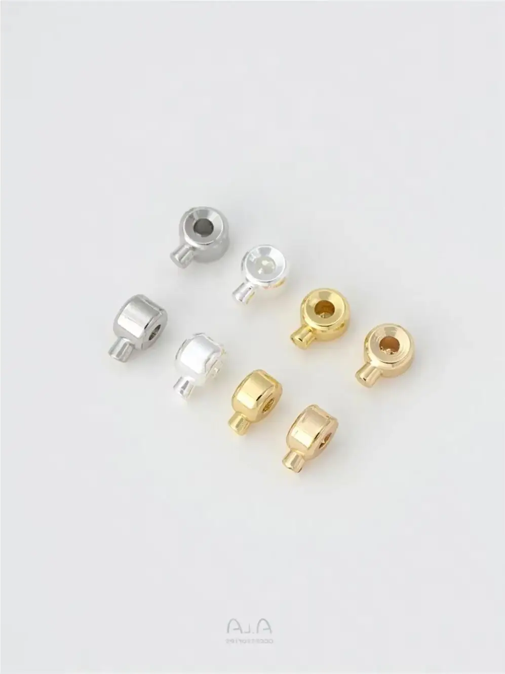 

14K Gold Package, 18K Silver Positioning Buckle, DIY Handmade Jewelry Material, Closing Clip, Buckle Accessories K909