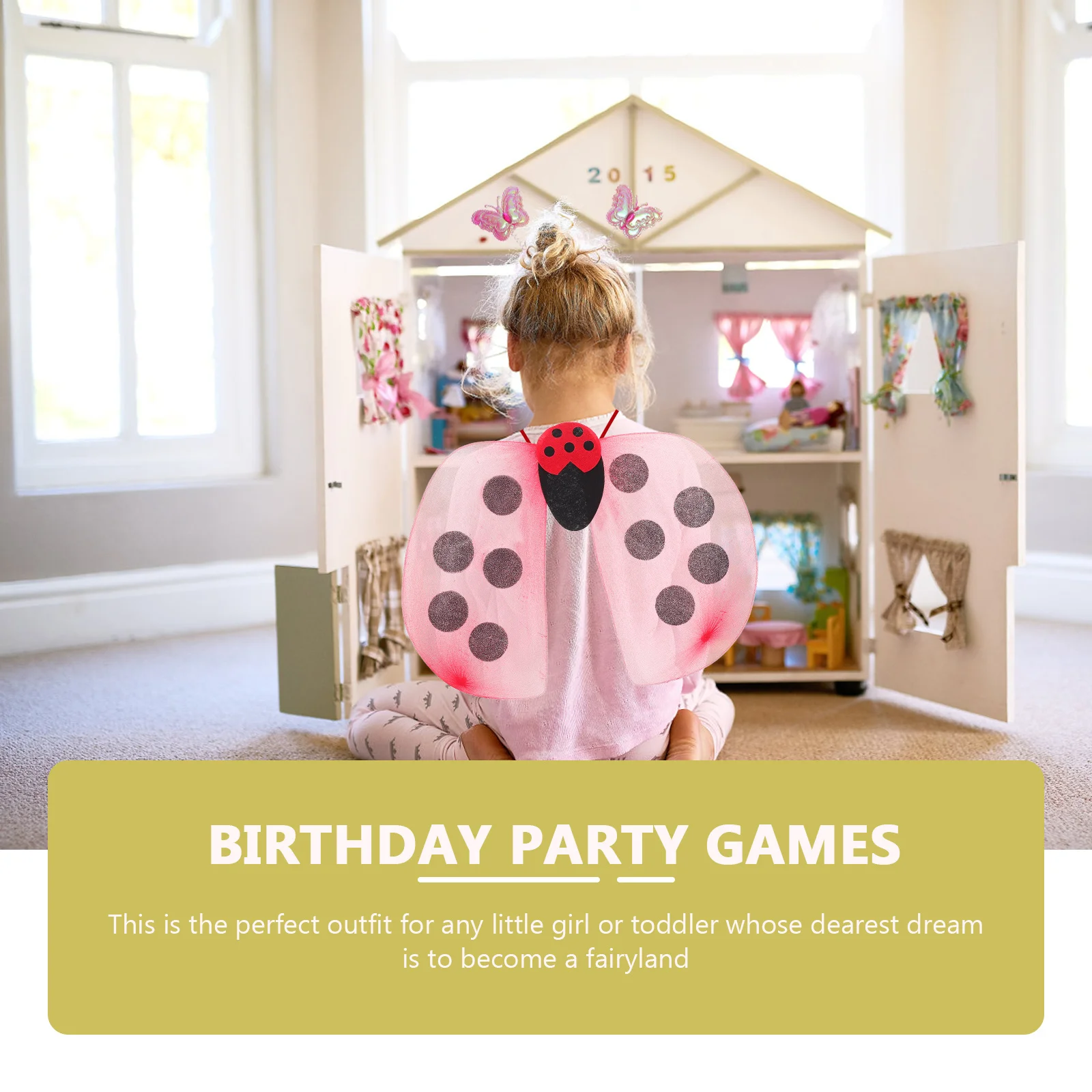 الفتيات أجنحة الجنية الدعامة لافتة للنظر للكرنفالات هالوين حفلة تنكرية كرات براعة رائعة مريحة تناسب معظم الأطفال