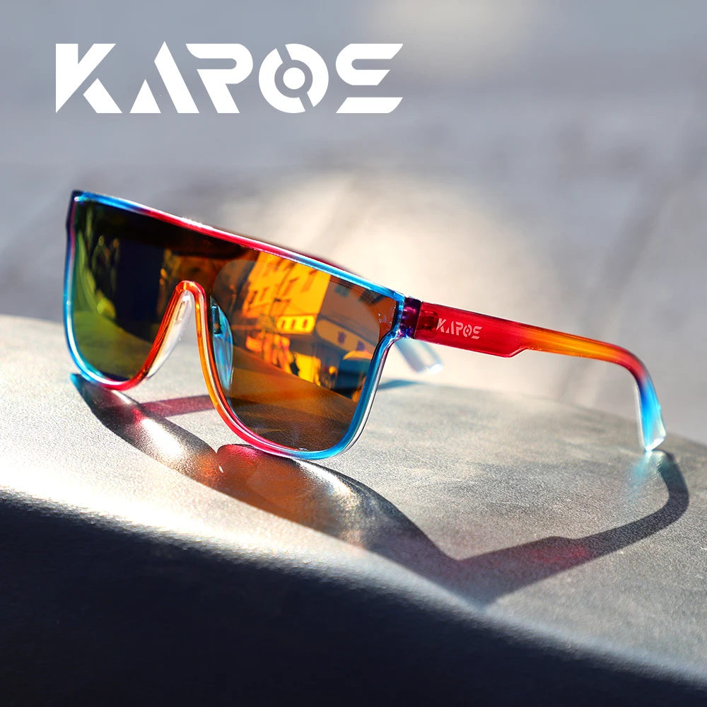 Karos Polarisierte Sonnenbrille UV400-Schutz Laufen Klettern Bergsteigen Radfahren Angeln Camping Blendschutz Sportbrille YZ2014
