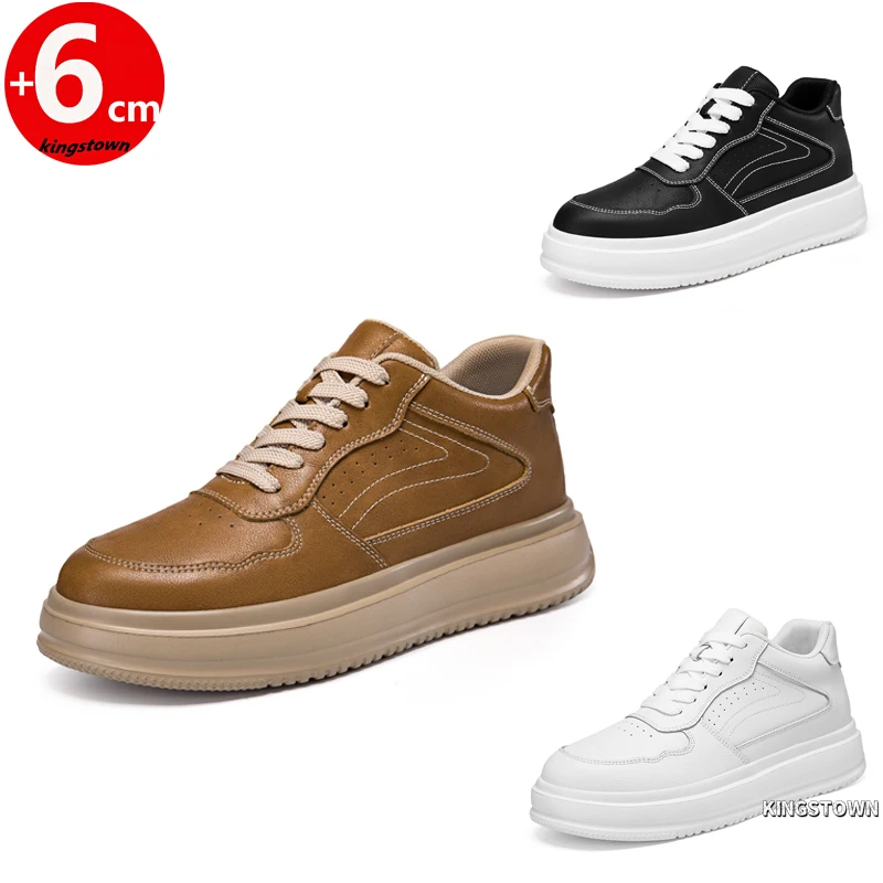 

Chunky Sneakers Men Lift Elevator Shoes Height Increase Insole 6cm Leisure Plus Size 36-46
