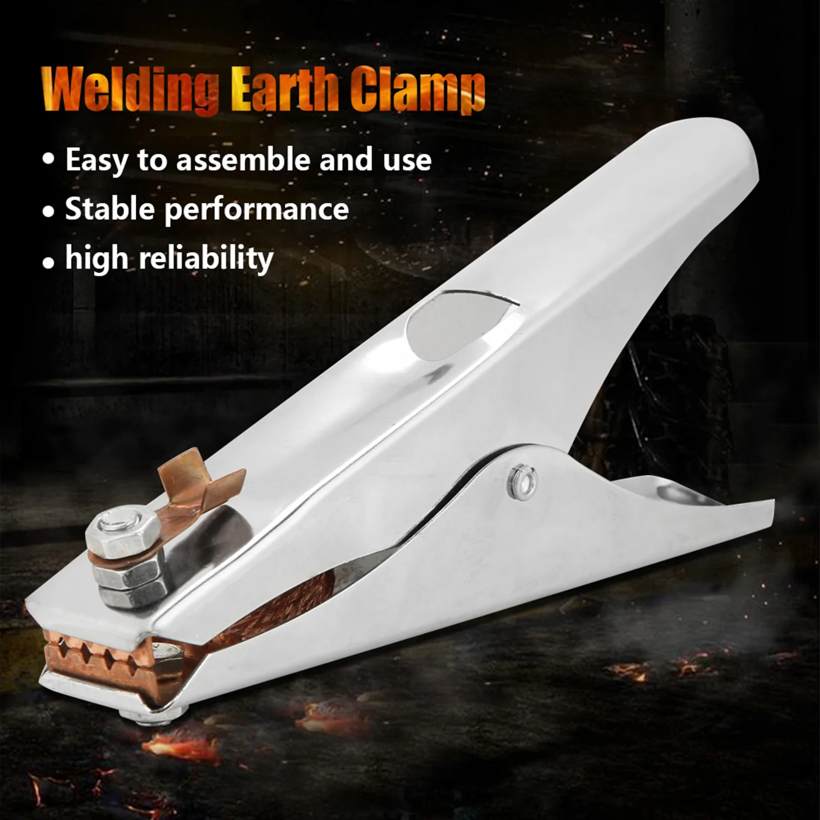 500A مطلي الأرض المشبك النحاس لحام الأرض كليب لحام يدوي الأرض المشبك 500A الأرضي المشبك لحام الأرض المشبك #4