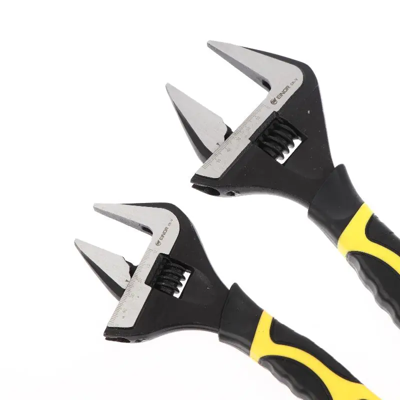 

Yellow + Black 6/8/10/12 Inch Adjustable Spanners Multifunctional Universal Wrench High-Hardness Anti-Slip Handle Hand Tools