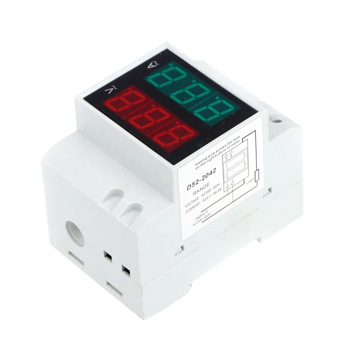 

Rail Digital Multifunction Wattmeter Ac 80-300V 100a LED Display Voltage Current Power Consumption Monitoring
