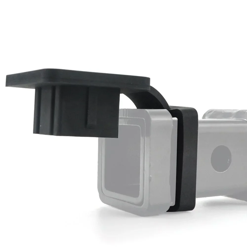2 Inch Trailer Hitch Cover Tube Rubber Fits Hook Dust Plug Square Mouth Protective Cover For Receivers Towing Hitch Rubber Cover