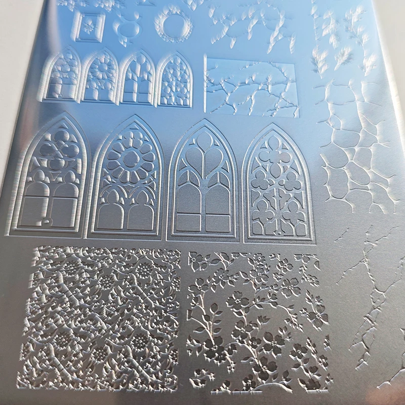 France Geometric Pattern Nail Stamping Plate Nail Art Image Drawing Plates Stamper Painting Tool Stainless Steel Animals Photos