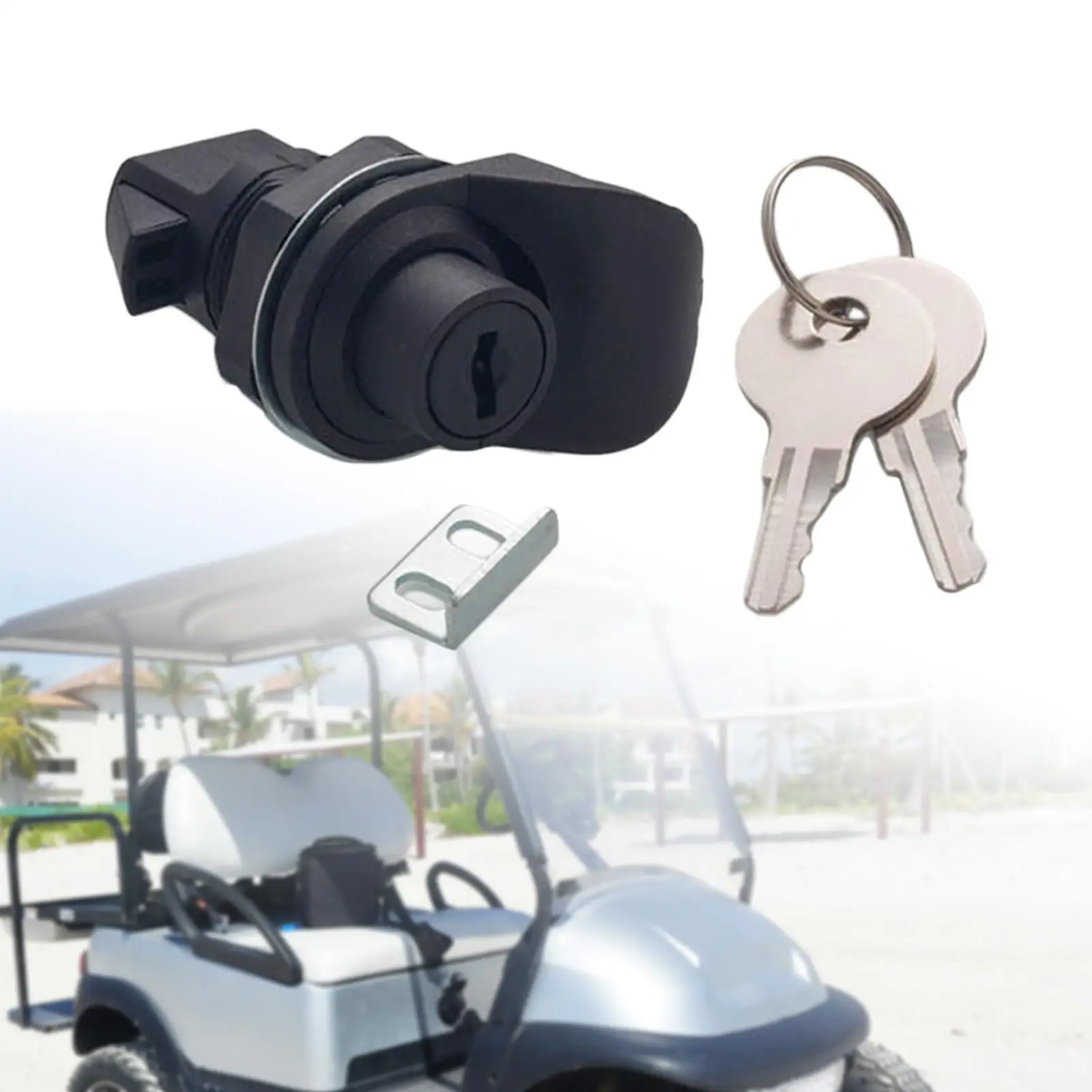 Tool Box Electronic Box Push Button Latch Flush Pull Latch Universal with 2 Keys