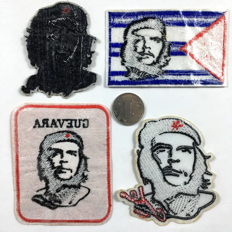 Character Adhesive Cloth Sticker Hero Cuban Revolutionary Leader Che Guevara Avatar Clothing Embroidery Patch Patches Moto Patch
