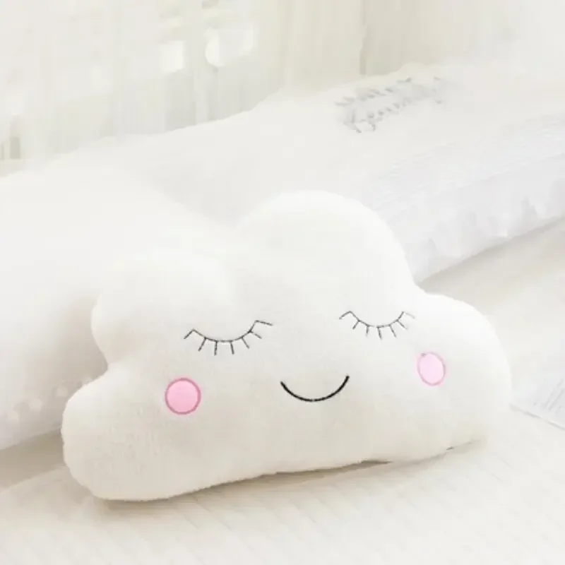 Kids Room Decor Decorative Sofa Cushion Pillows Baby Decoration Infant Sleeper Cloud Plush Toy  Sleeping Pillow