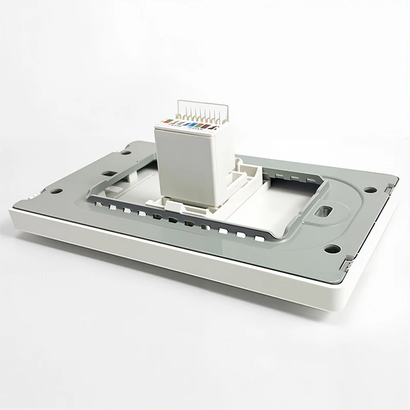 T&I 118 مآخذ التبديل الجدارية لوحة من الزجاج المقسى Type-C USB مقبس الحائط حزمة للبرازيل ، 3 عصابة الجدار التبديل